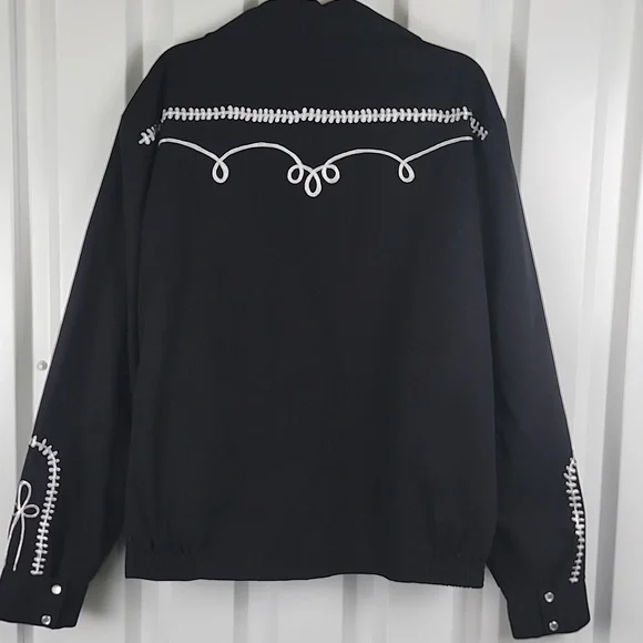 Rockmount Ranch Wear Tru-West Mens Rockabilly Embroidered Jacket Size XL Western - Picture 2 of 9
